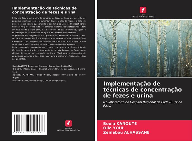Produktbild: Implementa&ccedil;&atilde;o de t&eacute;cnicas de concentra&ccedil;&atilde;o de fezes e urina