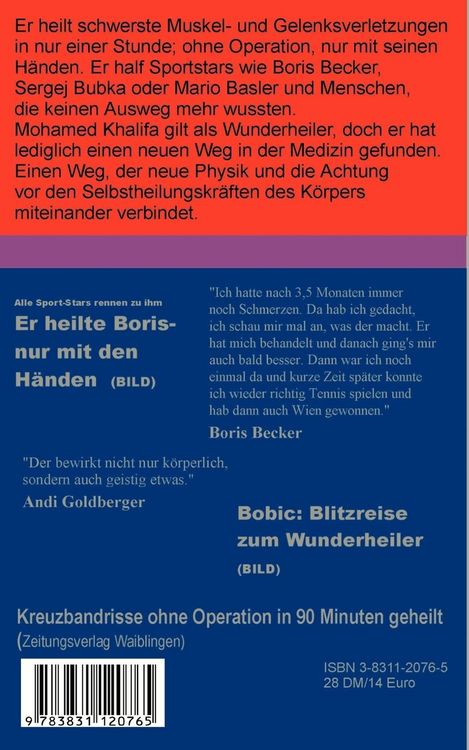 Produktbild: Mohamed Khalifa - Heilen nur mit den H&auml;nden