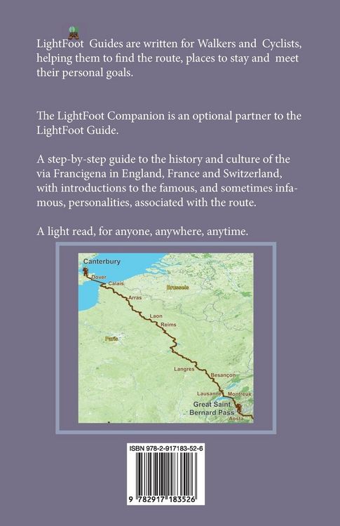 Produktbild: Lightfoot Companion to the via Francigena - Canterbury to the Great Saint Bernard Pass Edition 3