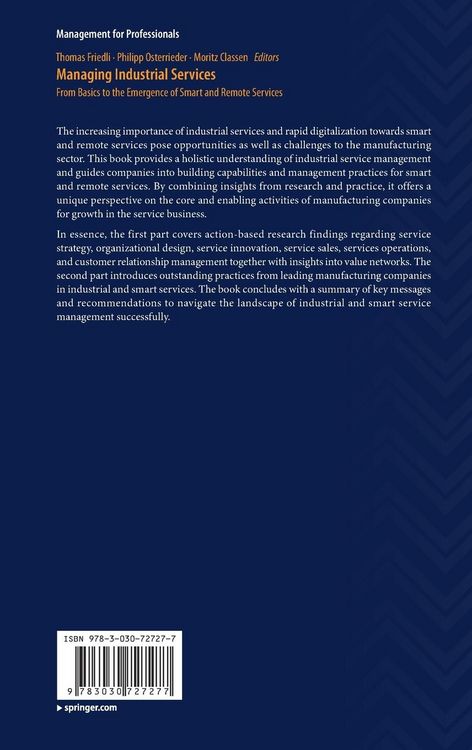 Produktbild: Managing Industrial Services