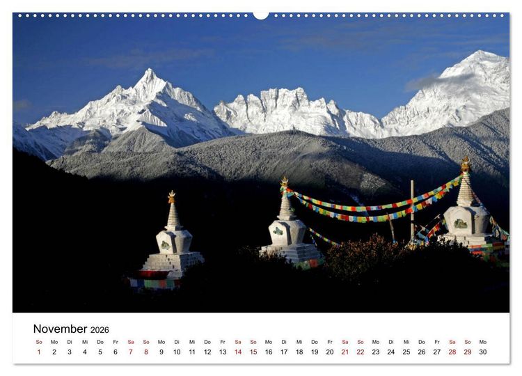 Produktbild: Wildes China (hochwertiger Premium Wandkalender 2026 DIN A2 quer), Kunstdruck in Hochglanz