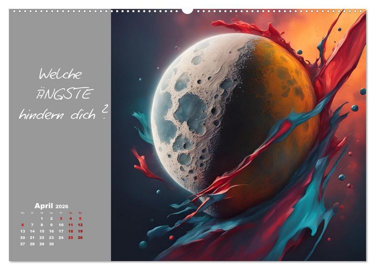 Produktbild: KI Mut - Trau Dich und stell Dir die richtige Frage (Wandkalender 2026 DIN A2 quer), CALVENDO Monatskalender