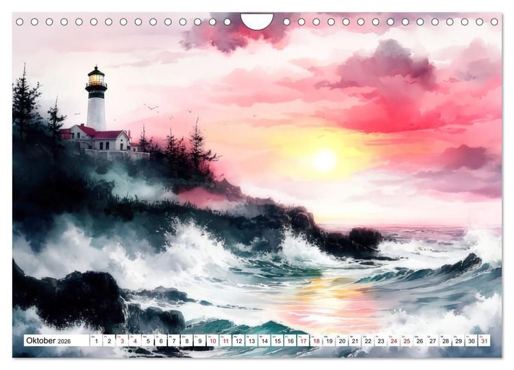 Produktbild: Wellenw&auml;chter (Wandkalender 2026 DIN A4 quer), CALVENDO Monatskalender