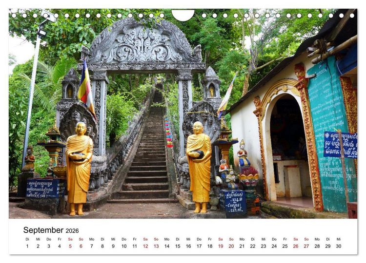 Produktbild: Blickpunkte in Kambodscha (Wandkalender 2026 DIN A4 quer), CALVENDO Monatskalender