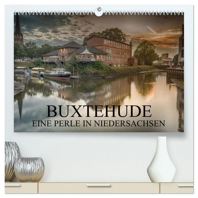 Produktbild: Buxtehude - Eine Perle in Niedersachsen (hochwertiger Premium Wandkalender 2026 DIN A2 quer), Kunstdruck in Hochglanz
