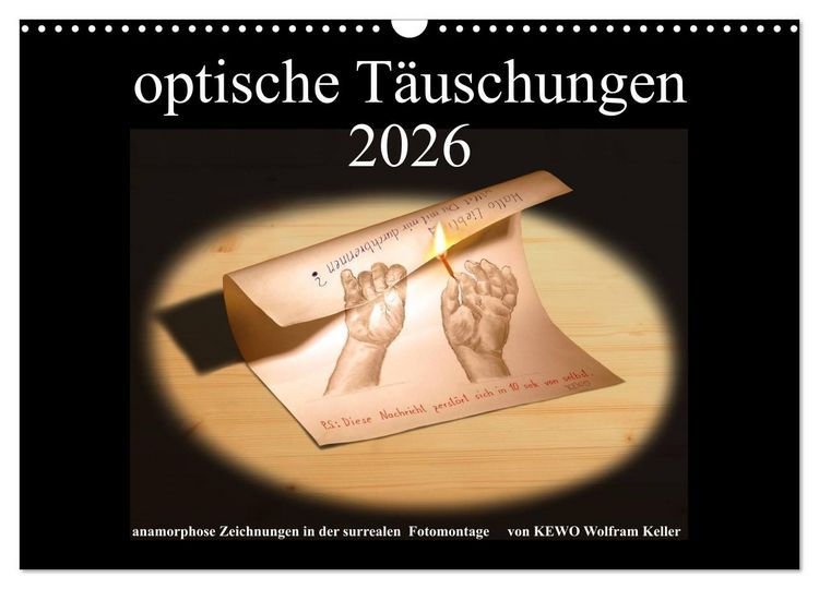 Produktbild: optische T&auml;uschungen 2026 (Wandkalender 2026 DIN A3 quer), CALVENDO Monatskalender