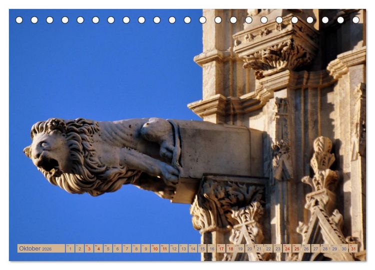 Produktbild: Siena - Stadt des legend&auml;ren Palio (Tischkalender 2026 DIN A5 quer), CALVENDO Monatskalender