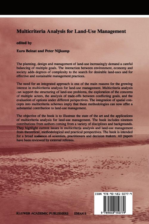 Produktbild: Multicriteria Analysis for Land-Use Management