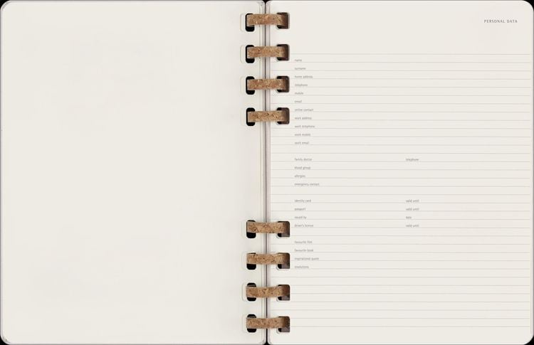 Produktbild: Moleskine Undatierter Life Kalender Mit Spiralbindung, Xl, Wochen-Monatskalender, Fester Einband, Crush Grape