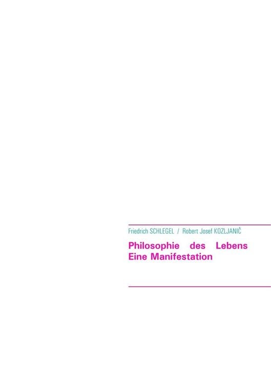 Produktbild: Philosophie des Lebens