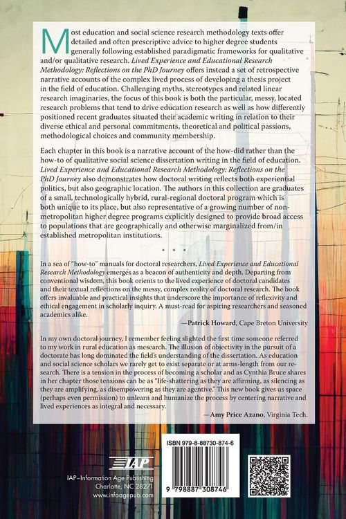 Produktbild: Lived Experience and Educational Research Methodology