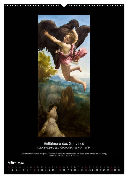 Produktbild: Ovids Metamorphosen - B&uuml;cher der Verwandlungen (Wandkalender 2026 DIN A2 hoch), CALVENDO Monatskalender