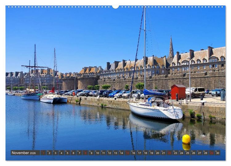 Produktbild: Saint Malo - Stadt der Korsaren (Wandkalender 2026 DIN A2 quer), CALVENDO Monatskalender