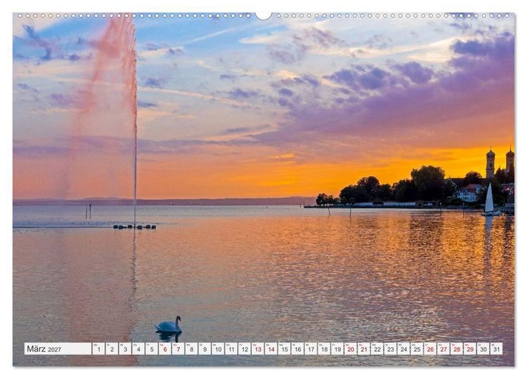 Produktbild: Bodensee - Traumlandschaften am Wasser (hochwertiger Premium Wandkalender 2027 DIN A2 quer), Kunstdruck in Hochglanz