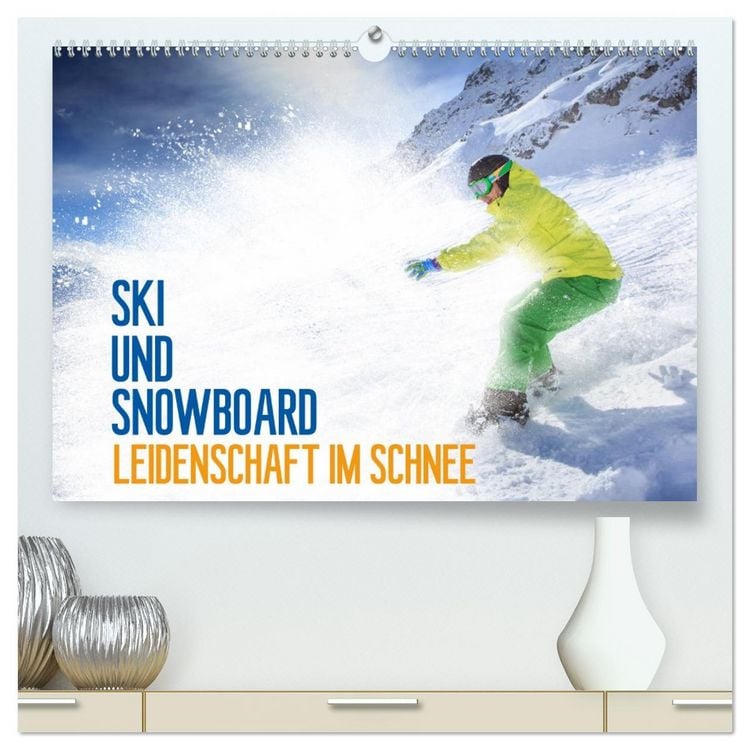 Produktbild: Ski und Snowboard - Leidenschaft im Schnee (hochwertiger Premium Wandkalender 2026 DIN A2 quer), Kunstdruck in Hochglanz