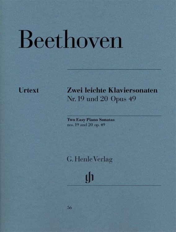 Bild vom Artikel Ludwig van Beethoven - Zwei leichte Klaviersonaten g-moll Nr. 19 und G-dur Nr. 20 op. 49 vom Autor Ludwig van Beethoven