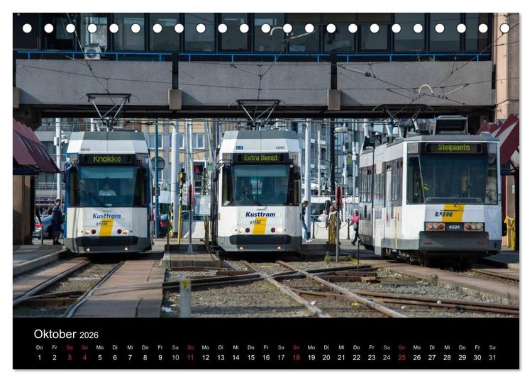 Produktbild: Kusttram Belgien (Tischkalender 2026 DIN A5 quer), CALVENDO Monatskalender