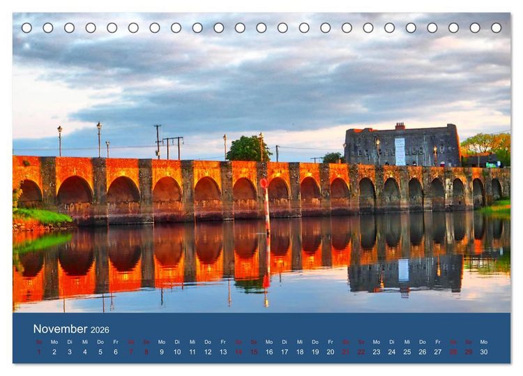 Produktbild: Auf dem Shannon - Mit dem Boot durch Irland (Tischkalender 2026 DIN A5 quer), CALVENDO Monatskalender