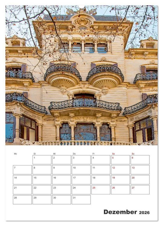 Produktbild: Barcelona - Urlaubsplaner (Wandkalender 2026 DIN A2 hoch), CALVENDO Monatskalender