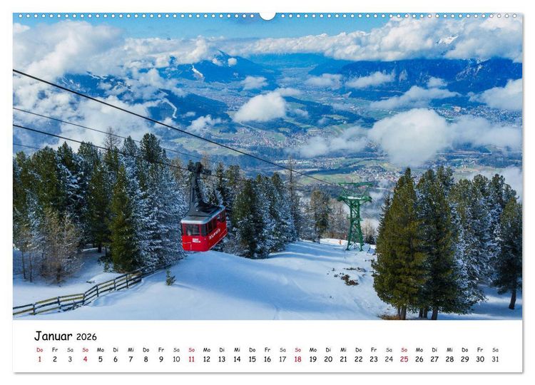 Produktbild: Gr&uuml;&szlig;e aus Innsbruck (Wandkalender 2026 DIN A2 quer), CALVENDO Monatskalender