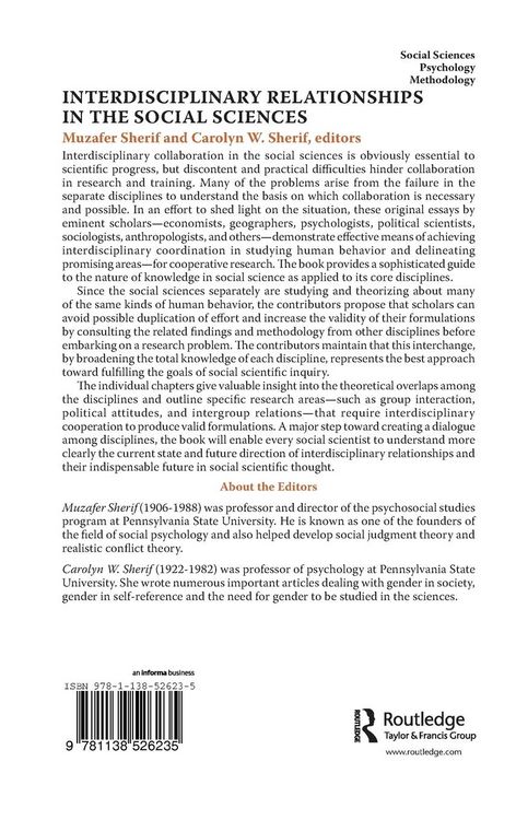 Produktbild: Interdisciplinary Relationships in the Social Sciences