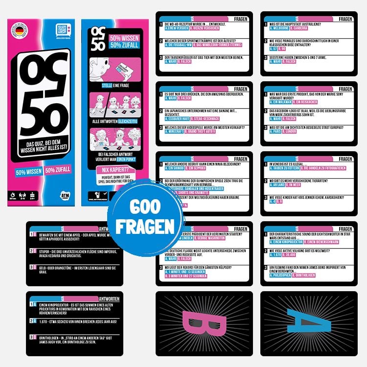 Produktbild: 50/50 - Das Quizspiel