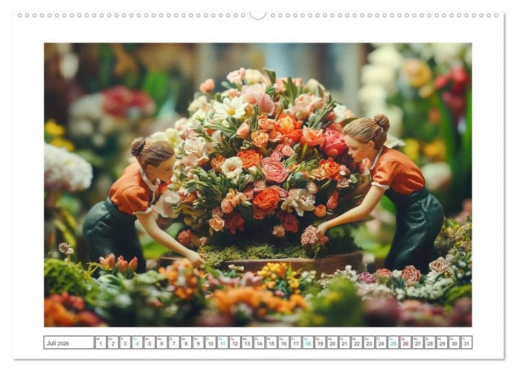 Produktbild: Zauberhafte Miniaturwelt (hochwertiger Premium Wandkalender 2026 DIN A2 quer), Kunstdruck in Hochglanz
