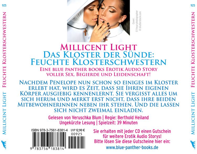 Produktbild: Das Kloster der S&uuml;nde: Feuchte Klosterschwestern | Erotik Audio Story | Erotisches H&ouml;rbuch Audio-CD