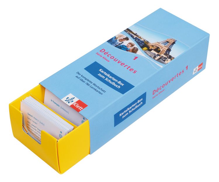 Produktbild: D&eacute;couvertes 1 S&eacute;rie bleue - Vokabel-Lernbox zum Sch&uuml;lerbuch