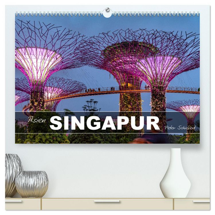Produktbild: Asien - Singapur (hochwertiger Premium Wandkalender 2026 DIN A2 quer), Kunstdruck in Hochglanz