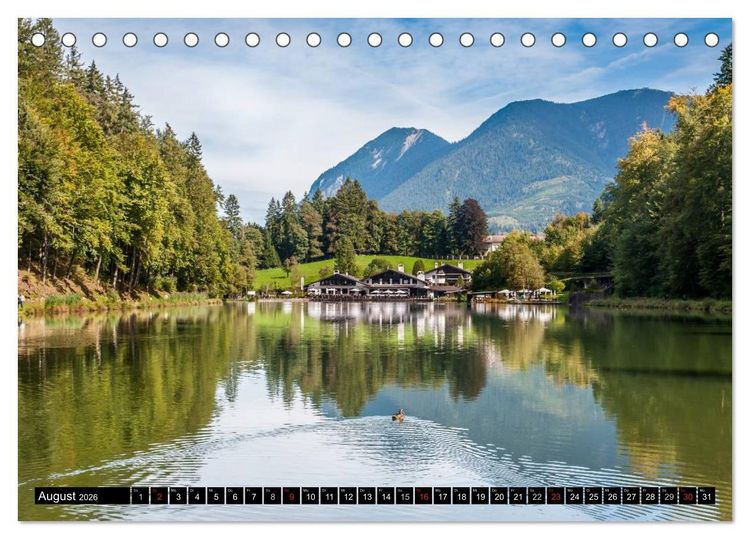 Produktbild: Traumlandschaft Werdenfelser Land - Teil I (Tischkalender 2026 DIN A5 quer), CALVENDO Monatskalender