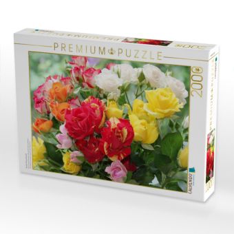 Produktbild: CALVENDO Puzzle Bunter Rosenstrau&szlig; | 2000 Teile Lege-Gr&ouml;&szlig;e 90x67cm Foto-Puzzle f&uuml;r gl&uuml;ckliche Stunden