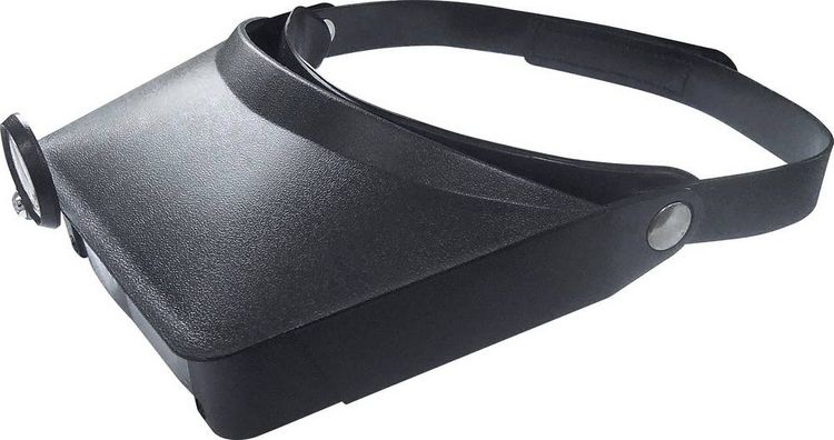 Produktbild: Basetech 2266930 2266930 Kopflupe Vergr&ouml;&szlig;erungsfaktor: 1.8 x, 2.3 x, 3.7 x, 4.8 x Schwarz