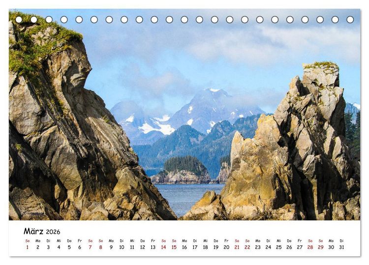Produktbild: Alaska und Yukon, endlose Freiheit erleben (Tischkalender 2026 DIN A5 quer), CALVENDO Monatskalender