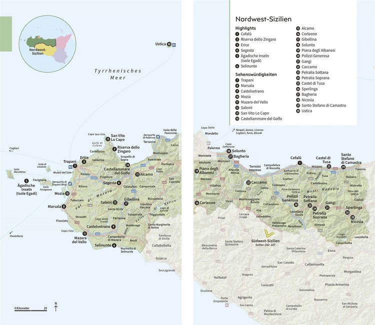 Produktbild: Vis-&agrave;-Vis Reisef&uuml;hrer Sizilien