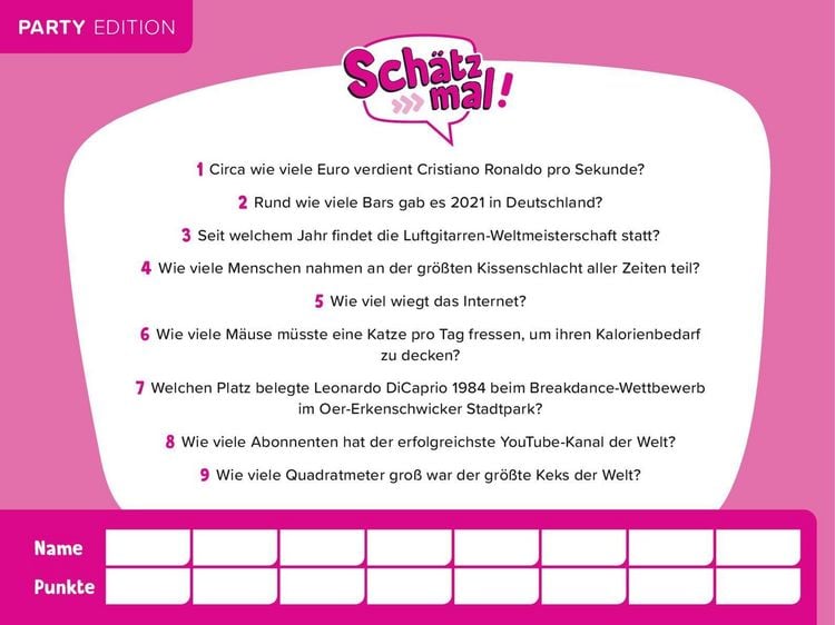 Produktbild: Sch&auml;tz mal! Party Edition