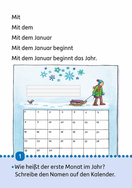 Produktbild: Lesen lernen 1. Klasse f&uuml;r Jungen und M&auml;dchen - Quer durchs Jahr