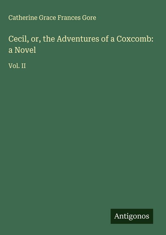 Produktbild: Cecil, or, the Adventures of a Coxcomb: a Novel