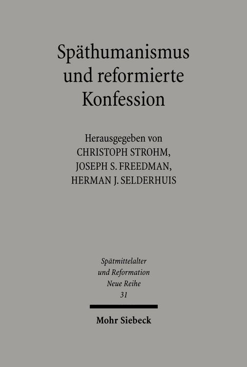 Produktbild: Sp&auml;thumanismus und reformierte Konfession