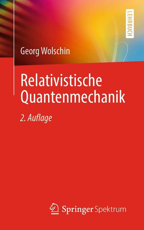 Produktbild: Relativistische Quantenmechanik