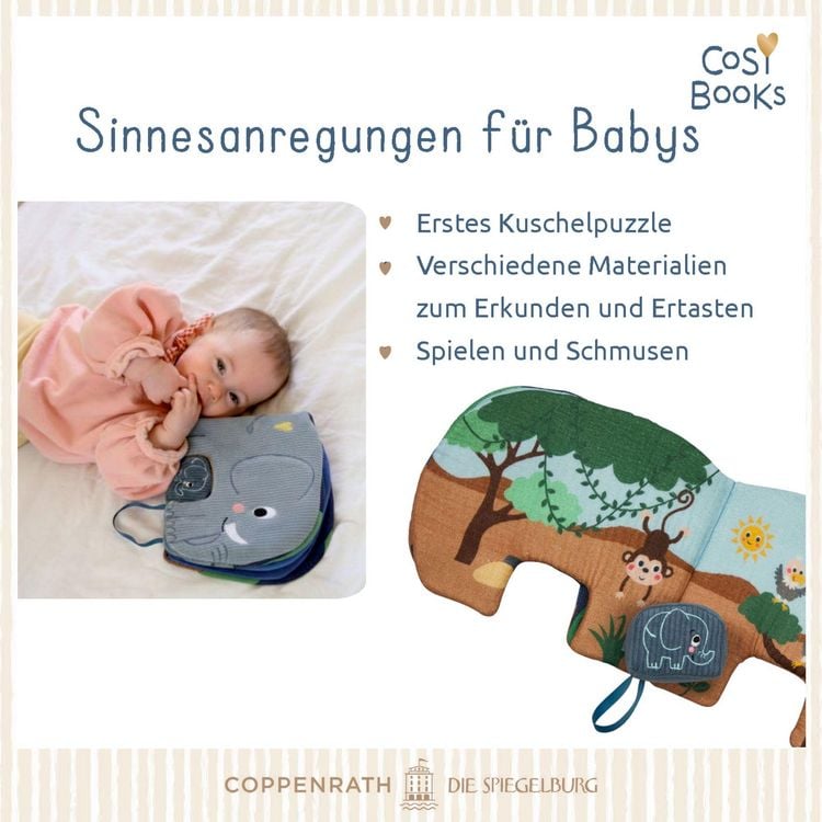Produktbild: CosyBooks: Babys Spielbuch Kleiner Elefant