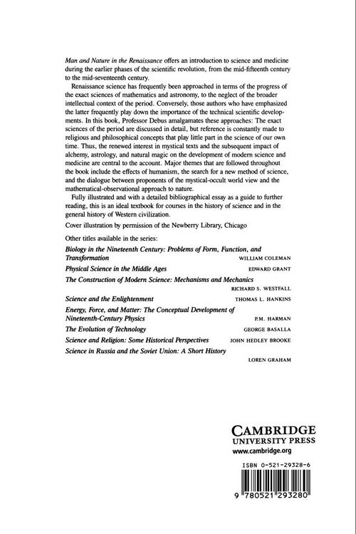 Produktbild: Man and Nature in the Renaissance