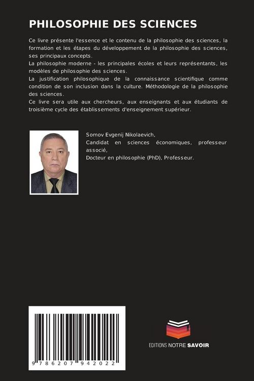 Produktbild: Philosophie des Sciences