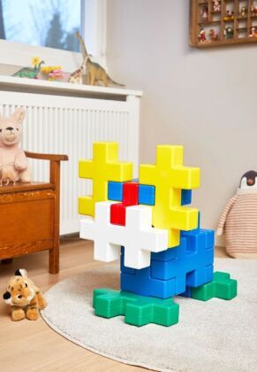 Produktbild: PLUS PLUS - 24 Kreativ Bausteine Kaempe