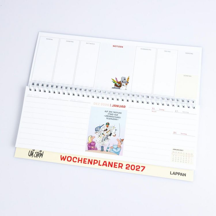 Produktbild: Uli Stein Wochenplaner 2027: Tischkalender