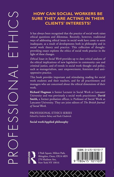 Produktbild: Ethical Issues in Social Work