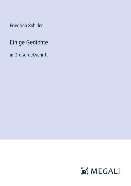 Produktbild: Einige Gedichte