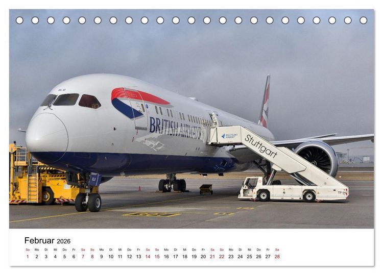 Produktbild: Flugzeuge aller Art (Tischkalender 2026 DIN A5 quer), CALVENDO Monatskalender