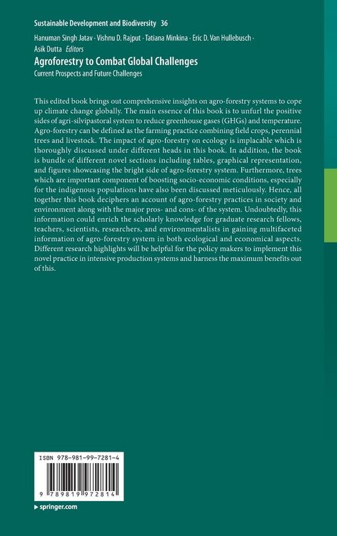 Produktbild: Agroforestry to Combat Global Challenges