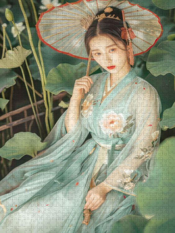 Produktbild: CALVENDO Puzzle Anmutige asiatische Frauen | 1000 Teile Lege-Gr&ouml;&szlig;e 64x48cm Foto-Puzzle f&uuml;r gl&uuml;ckliche Stunden
